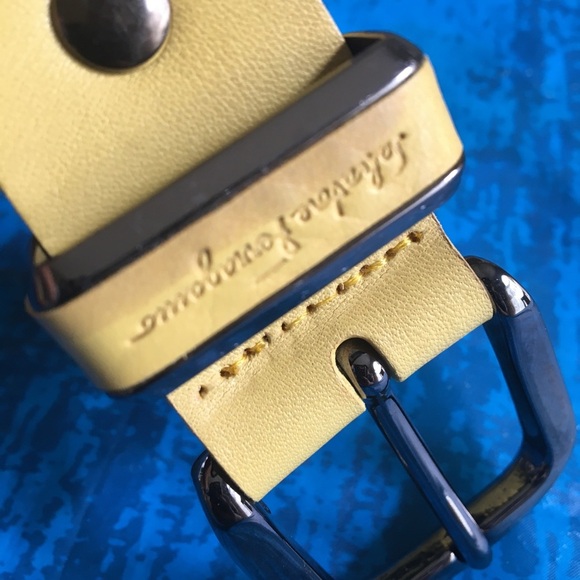 Salvatore Ferragamo yellow leather belt - Picture 14 of 14